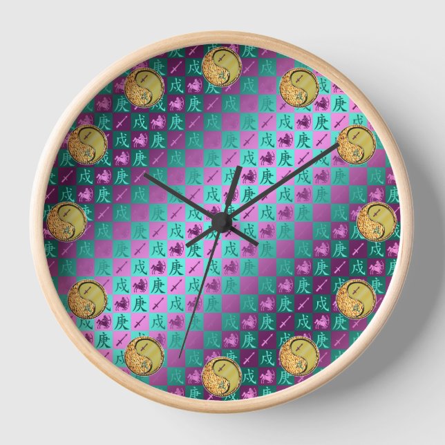 Reloj Sagitario & Perro de Metal (Anverso)