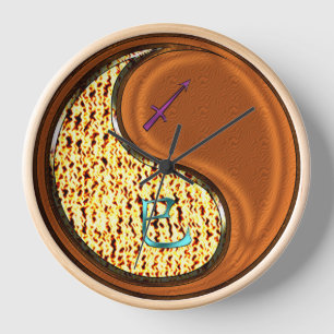 Reloj Sagitario & Serpiente de Madera
