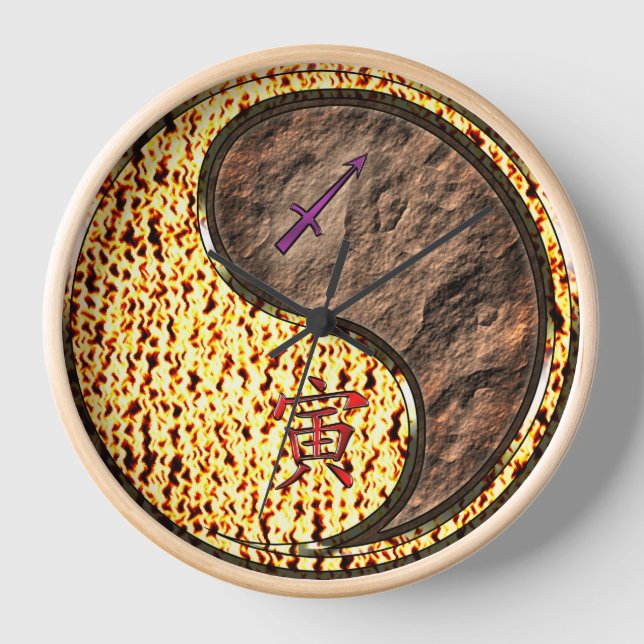 Reloj Sagitario & Tigre de Tierra (Anverso)