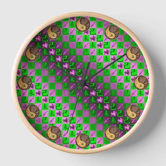 Reloj Sagitario y Cabra de la Tierra (Anverso)