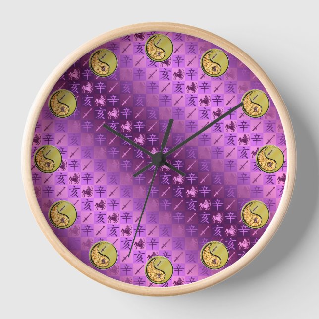 Reloj Sagitario y Cerdo de Metal (Anverso)