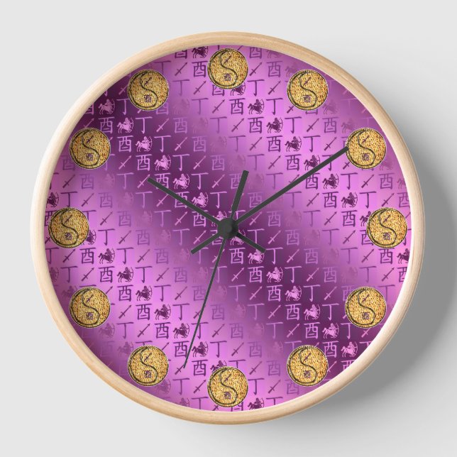 Reloj Sagitario y Gallo de Fuego (Anverso)