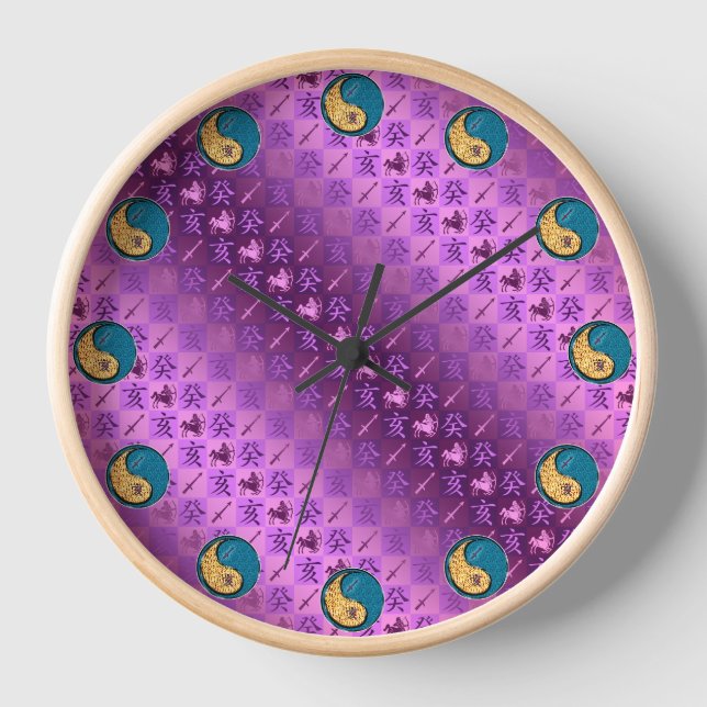 Reloj Sagitario y Jabalí de Agua (Anverso)