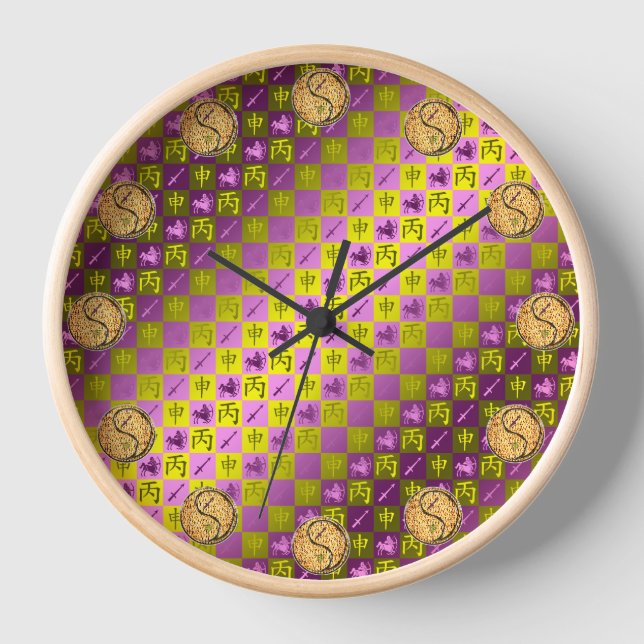 Reloj Sagitario y Mono de Fuego (Anverso)