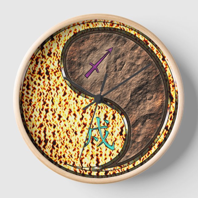 Reloj Sagitario y Perro de Tierra (Anverso)