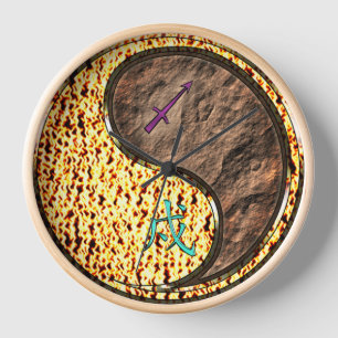 Reloj Sagitario y Perro de Tierra