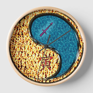 Reloj Sagitario y Tigre de Agua