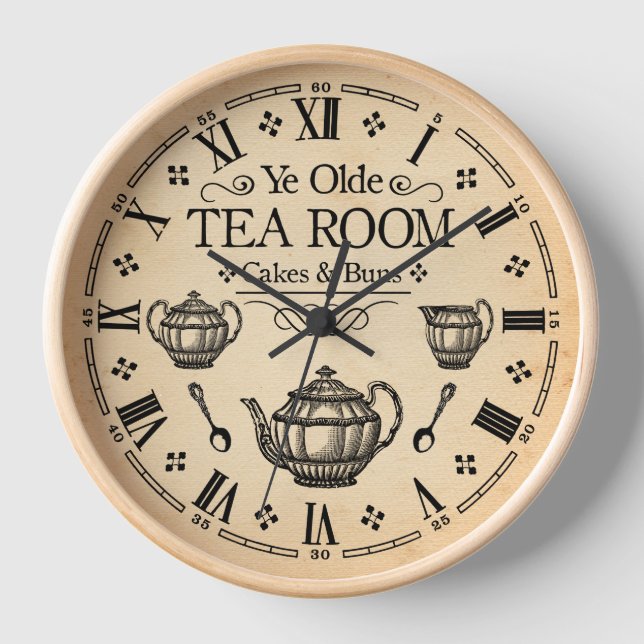 Reloj Sala De Té Vintage (Anverso)
