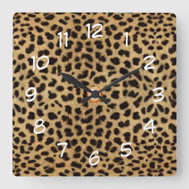 reloj salvaje del gato de la impresión de la piel (Anverso)