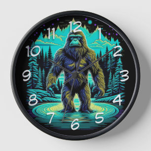 Reloj Sasquatch en el Woods Ai Art