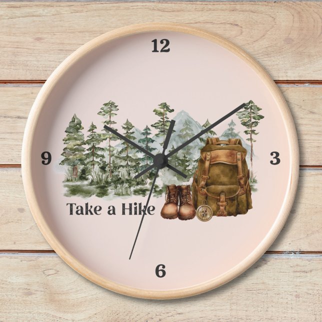Reloj Senderismo a la montaña al aire libre (In situ wood wall)