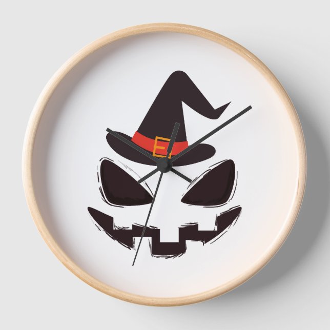Reloj ser camiseta de halloween de bruja para halloween (Anverso)