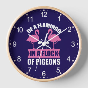 Reloj Ser Un Flamenco En Una Bandada De Palomas-18716