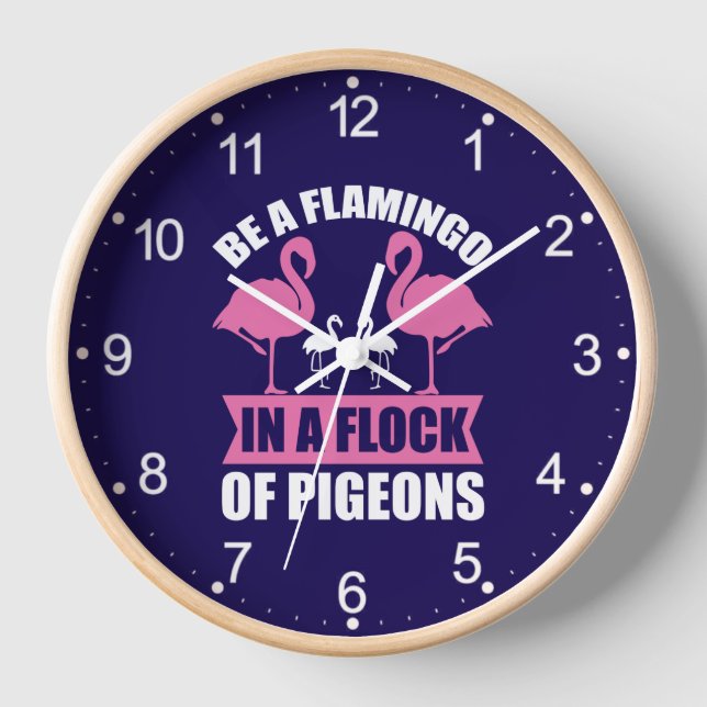 Reloj Ser Un Flamenco En Una Bandada De Palomas-18716 (Anverso)