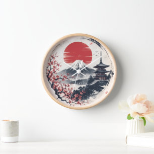 Reloj Serenidad del atardecer en el Monte Fuji – Arte de