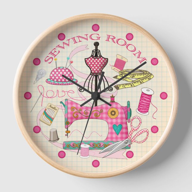 Reloj Sewing Room Clock (Anverso)
