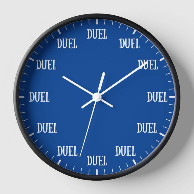 Reloj Siempre es tiempo de duelo en azul oscuro (Anverso)