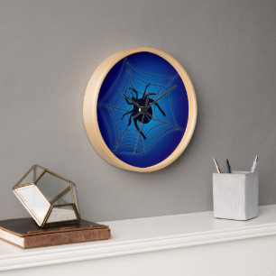 Reloj Signo zodiacal Escorpio Araña Estética Azul Astrol