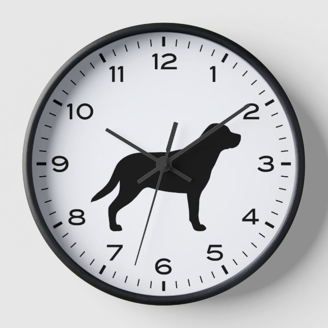 Reloj Silhouette de perro de montaña suiza (Anverso)