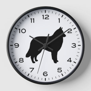 Reloj Silhouette de Perro Tervuren Belga