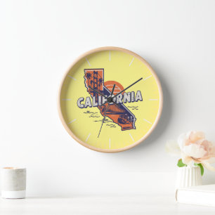 Reloj Silhouette Estatal Retro de California