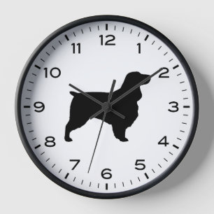 Reloj Silueta de la raza de perro Field Spaniel