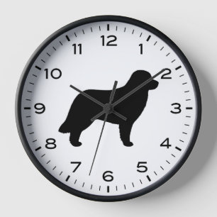 Reloj Silueta de la raza de perro Leonberger
