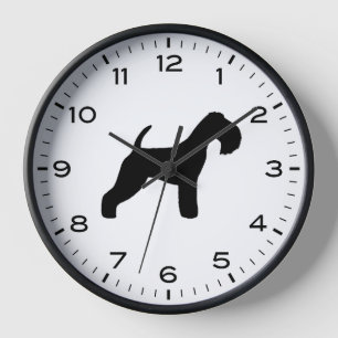 Reloj Silueta de la raza de perro Terrier de Lakeland