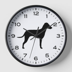 Reloj Silueta de la raza de perro Terrier de Manchester