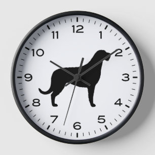 Reloj Silueta de la raza del perro lobo irlandés