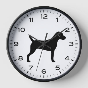 Reloj Silueta de perro Parson Russell Terrier
