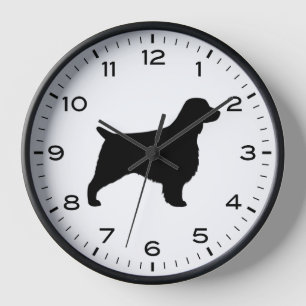 Reloj Silueta de perro Welsh Springer Spaniel