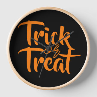 Reloj Simple truco espeluznante o trato a la familia de