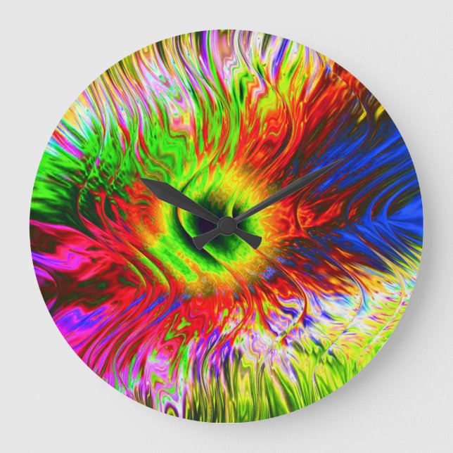 Reloj sinuoso de pared de 11 (Anverso)