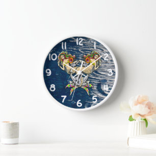 Reloj Sirenas aferradas - Diseño Náutico para los amante