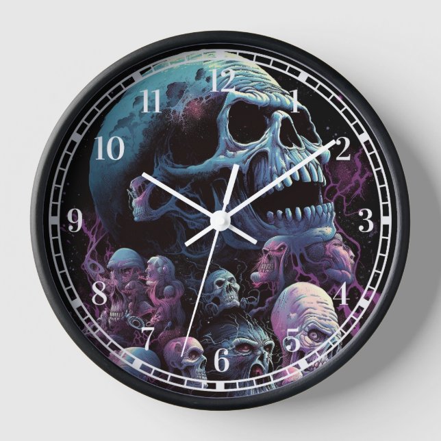 Reloj Skull Monsters Horror Art (Anverso)