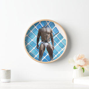 Reloj SlipperyJoe hombre muscular seis empates abs macho