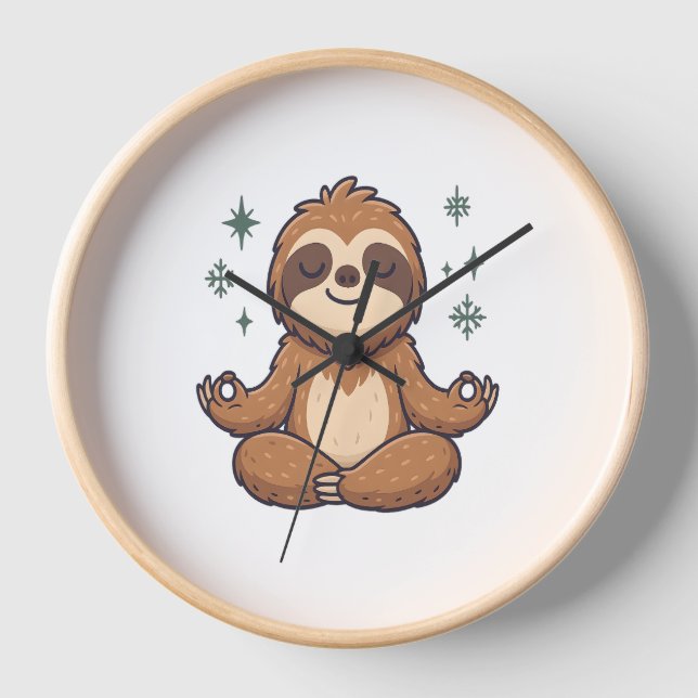 Reloj Sloth Yoga Sloth (Anverso)