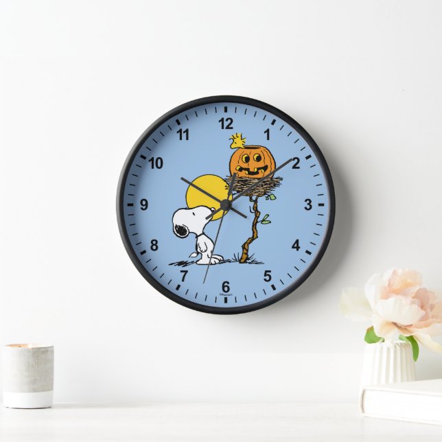 Reloj Snoopy & Woodstock Nest con Jack O' Lantern (Hogar)