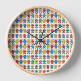 Reloj Snowman Cookie Wall Clock