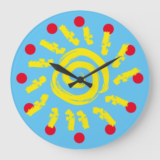 Reloj solar de colores primarios (Anverso)