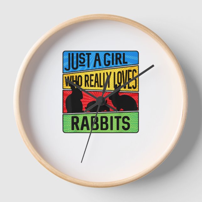 Reloj Solo un Chica que ama a los conejos (Anverso)