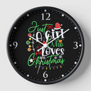 Reloj Sólo Una Chica Que Ama La Navidad