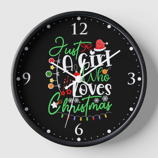 Reloj Sólo Una Chica Que Ama La Navidad (Anverso)