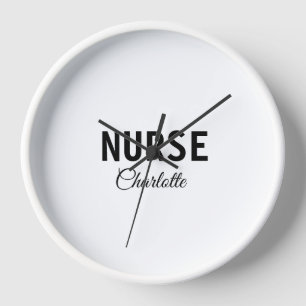 Reloj Soy un experto médico de enfermería añada su nombr