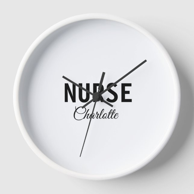 Reloj Soy un experto médico de enfermería añada su nombr (Anverso)