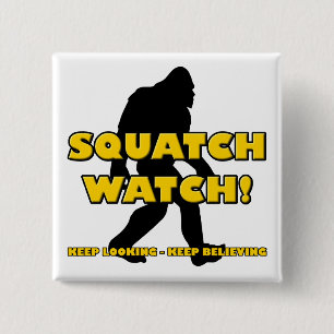 Reloj Squatch divertido botón de Sasquatch Bigfoot
