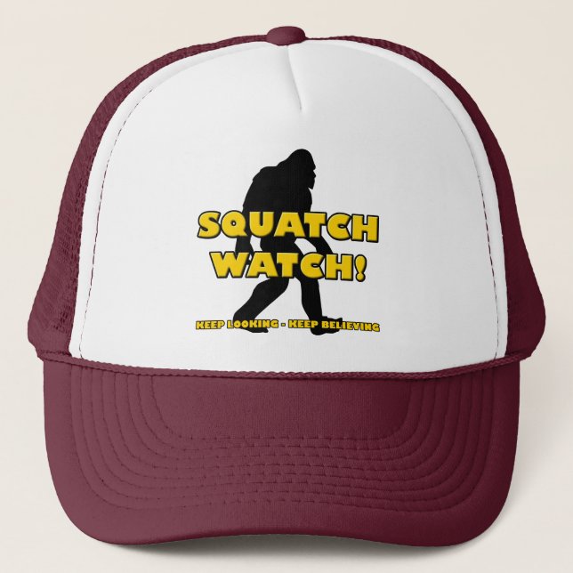 Reloj Squatch divertido sombrero gorra Sasquatch B (Anverso)