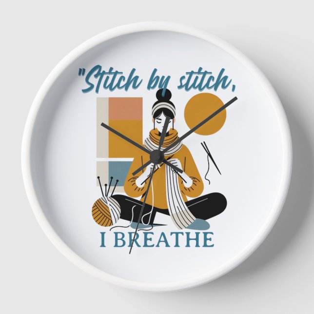 Reloj Stitch by Stitch I Breathe – Frase emocional para  (Anverso)