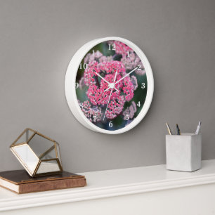 Reloj Stonecup de mariposa rosa y blanca